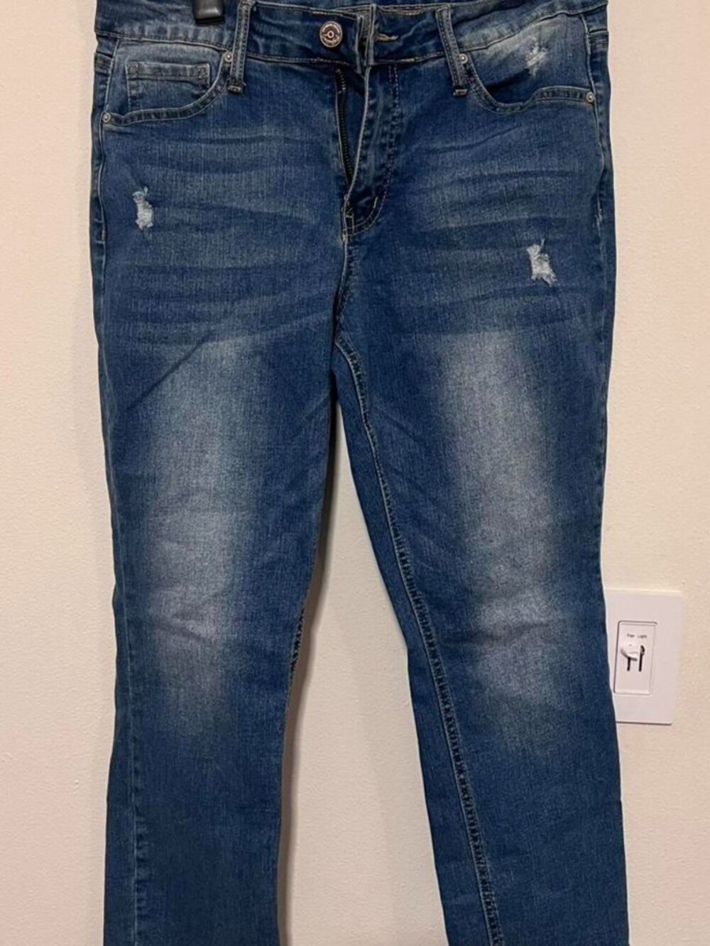Jeans w/ Floral Lace on bottom